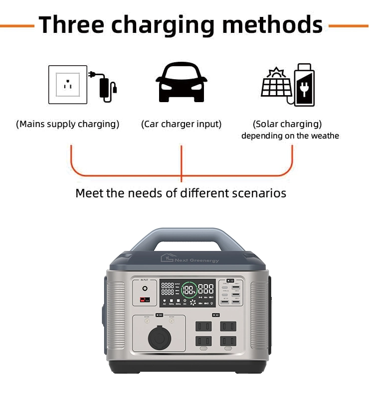 Nextgreenergy Mini Portable Charger Fast Charging Power Bank 700W Portable Power Station for Outdoor