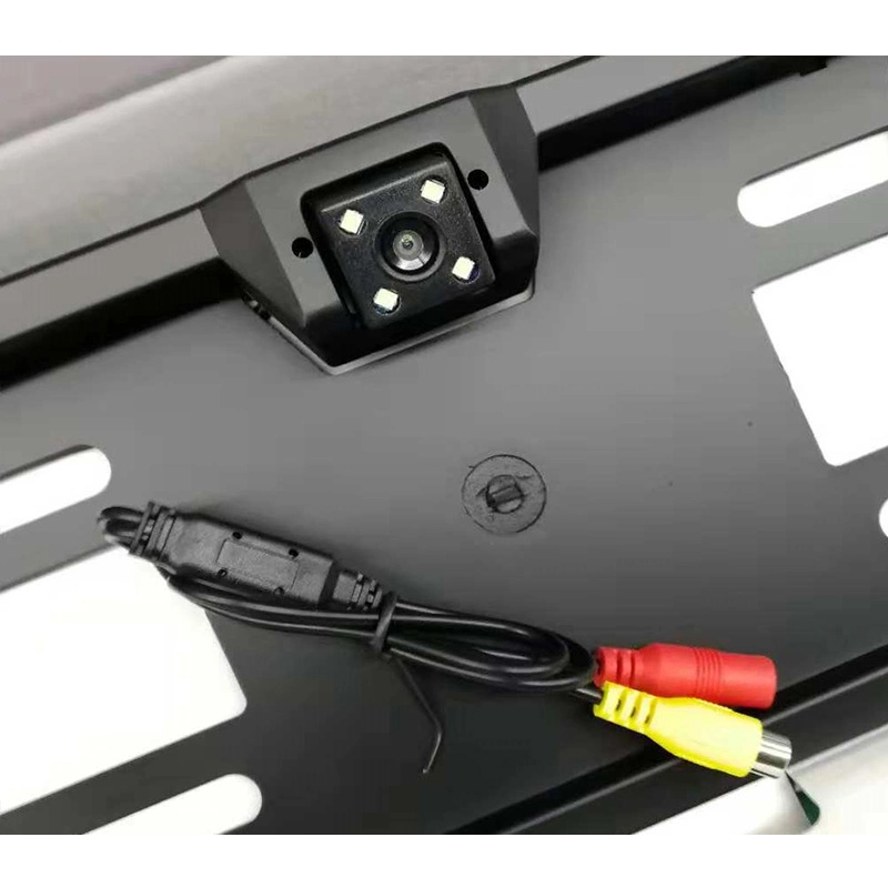 Universal Night Visioneuropean Car License Rear View Camera with 4 LED Lights