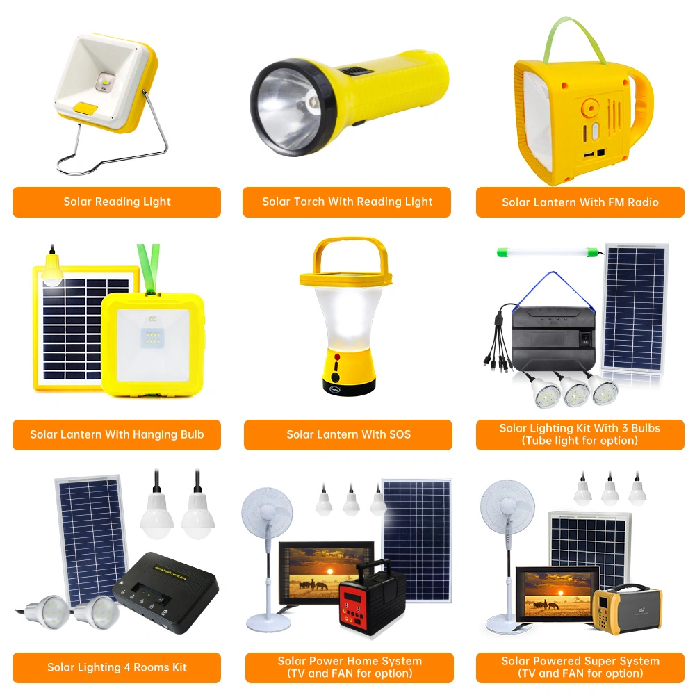 300W Large Power 50W Solar Panel Energy Generator Inverter System