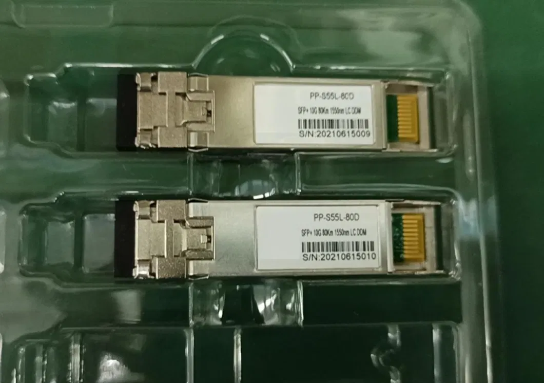 SFP Module 10g 80km 1550nm Wavelength Duplex Fiber Module