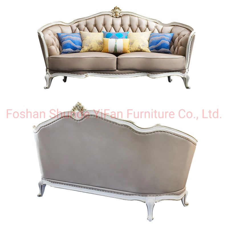 Living Room Furniture Luxury Sofa Set with Coffee Table and TV Stand Cabinet in Optional Couch Seat and Furnitures Color