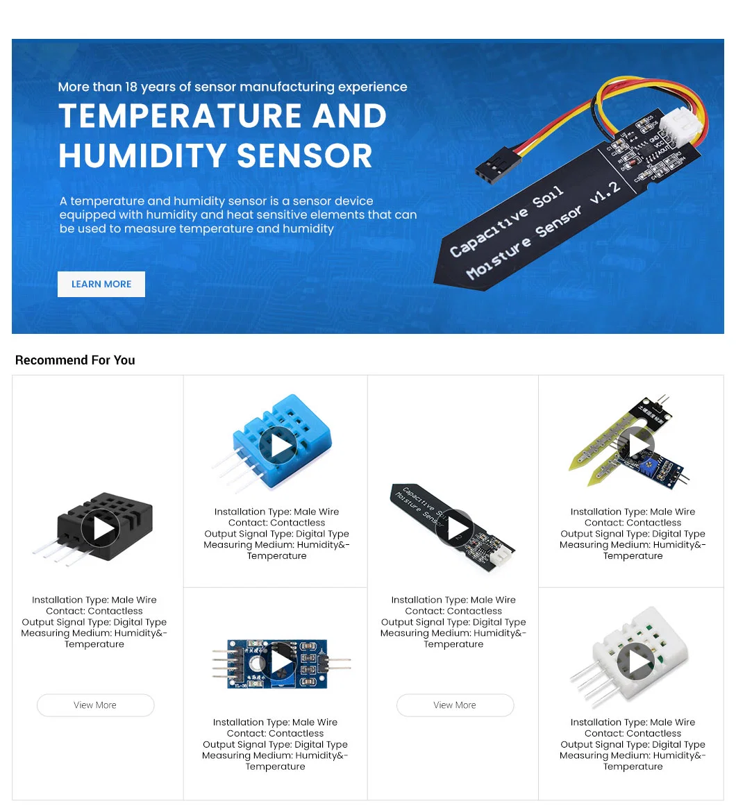 Haiwang Hr002 Am1001 Humidity Sensor China Hr002 WiFi Temperature and Humidity Sensor(Battery Power Factory Hr002 Htu31d Temperature and Humidity Sensor Module