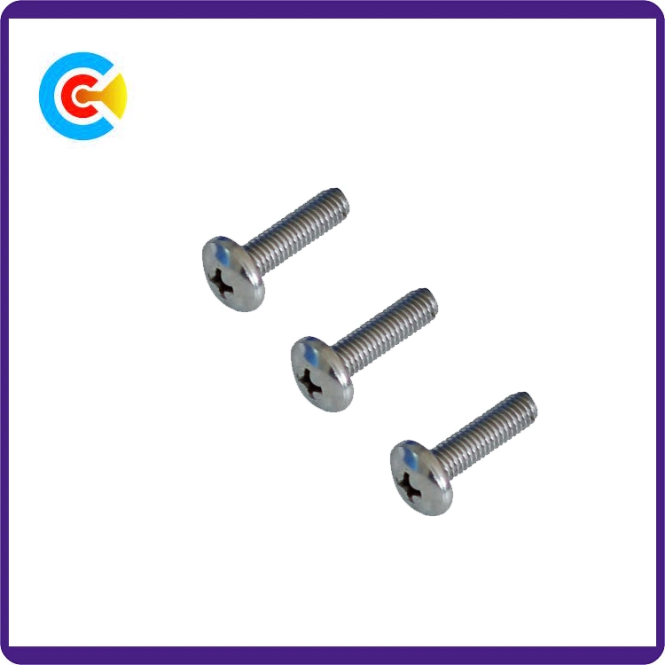 Carbon Steel M12/Galvanized/Custom Cross Pan Head Screw for Furniture/Fitness Equipment