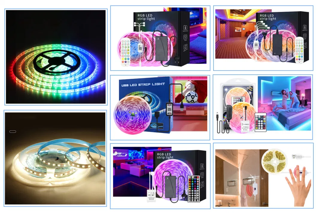 5050 RGB Music Sync APP TV Backlight Kit Smart LED Light Strip