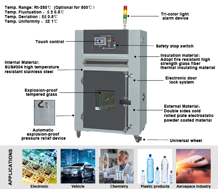 High Temperature Rubber Accelerated Aging Testing Machine