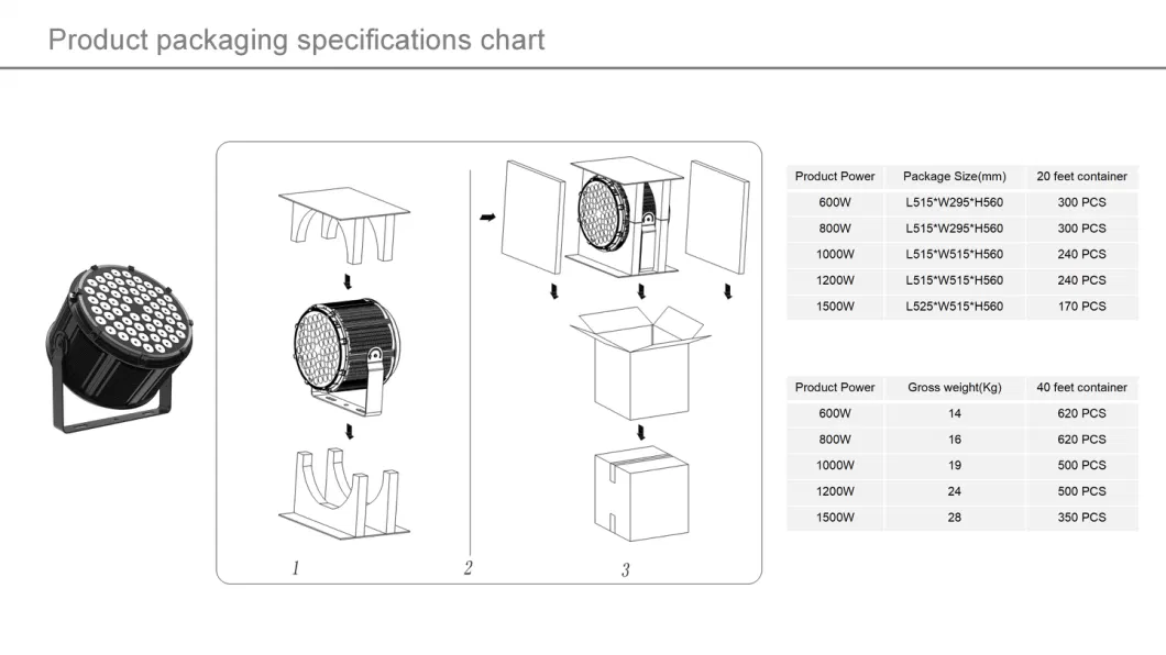 800W Outdoor Sports Venue TV Broadcast Grade Modern Fashion High Lumen Energy-Saving Intelligent Spotlight