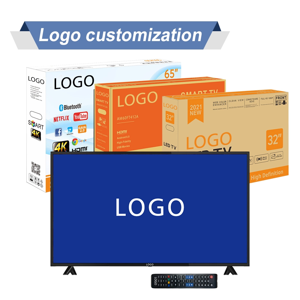 Smart TV HD 32inch Television Set Wholesale Price 65 Inch OEM Customer Logo