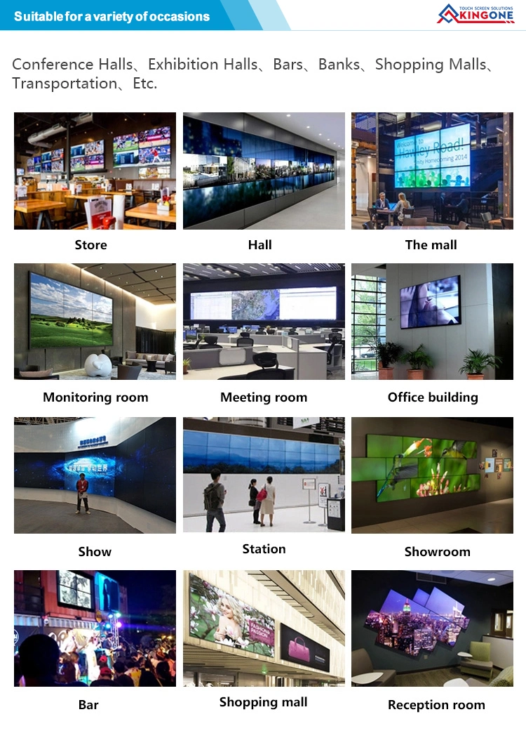 High Quality 46 Inch LCD LED 3X3 Matrix LCD Video Wall with Samsung LG Panel