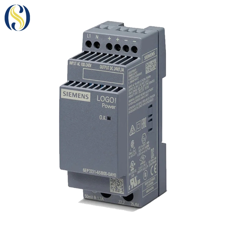 in Stock Logo! Power 24 V / 1.3 a Stabilized Power Supply Power Adapter Input Siemens PLC Module 6ep3331-6sb00-0ay0