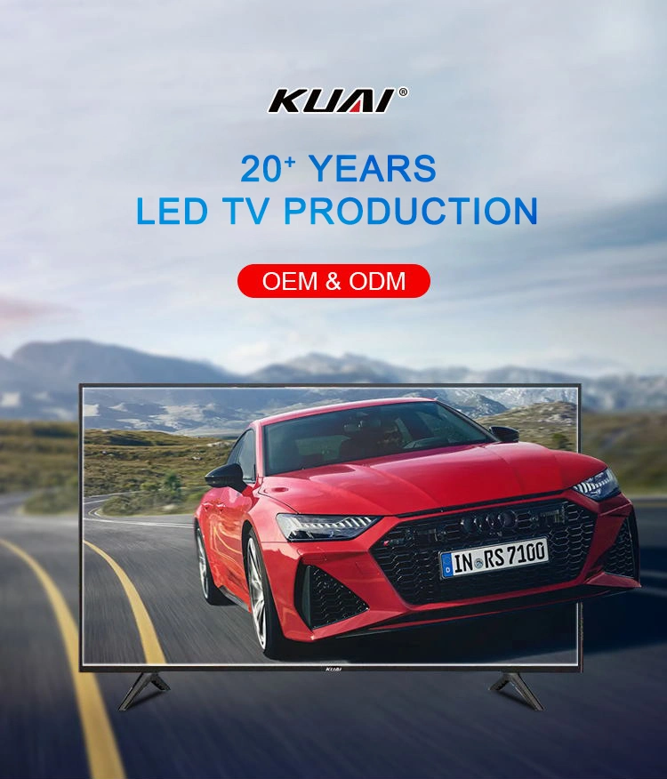 Kuai TV Factory OEM 32 40 43 50 55 65 Inch China Smart Android LCD LED TV 4K UHD Cheap Flat Screen Television HD LCD LED Best Smart LED LCD TV