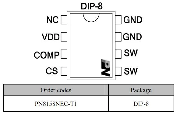 PN8158 Low Standby-Power Off-line PWM converters Household Power Control IC