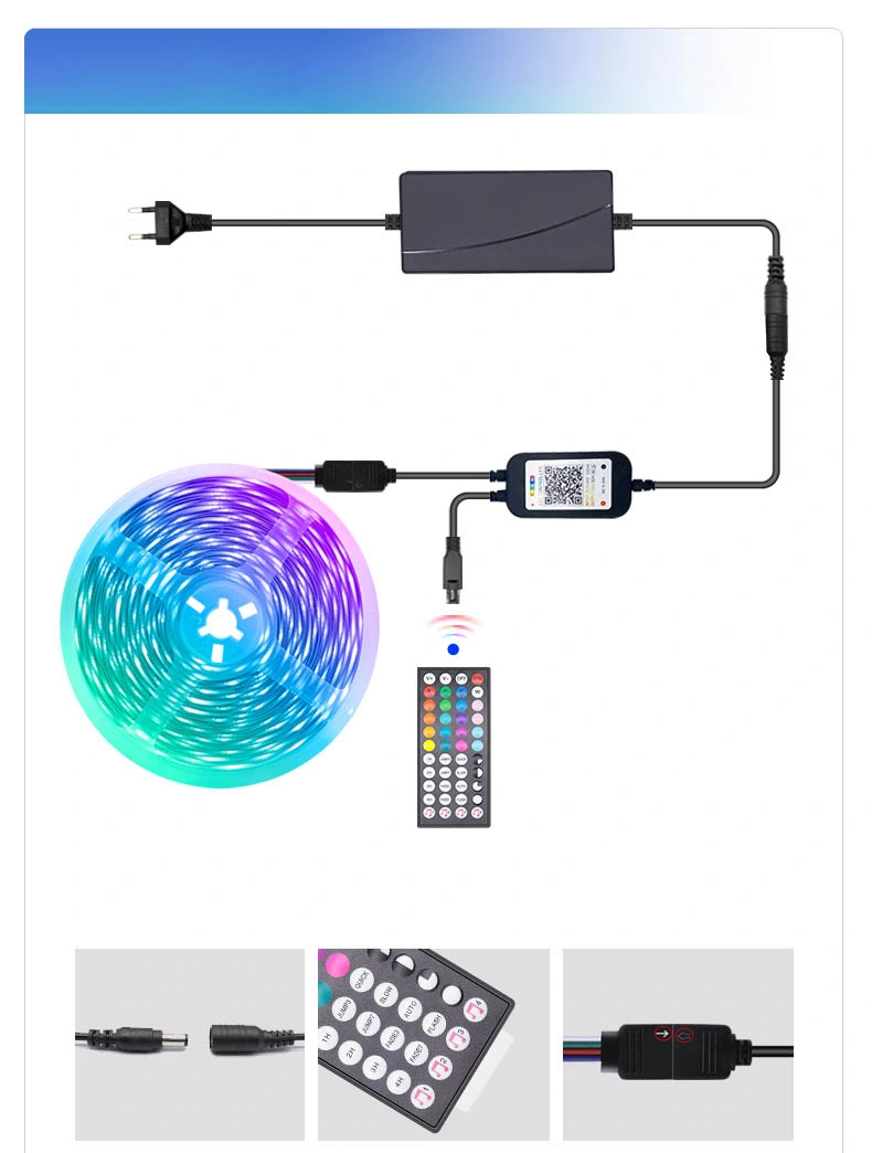 5050 RGB Music Sync APP TV Backlight Kit Smart LED Light Strip