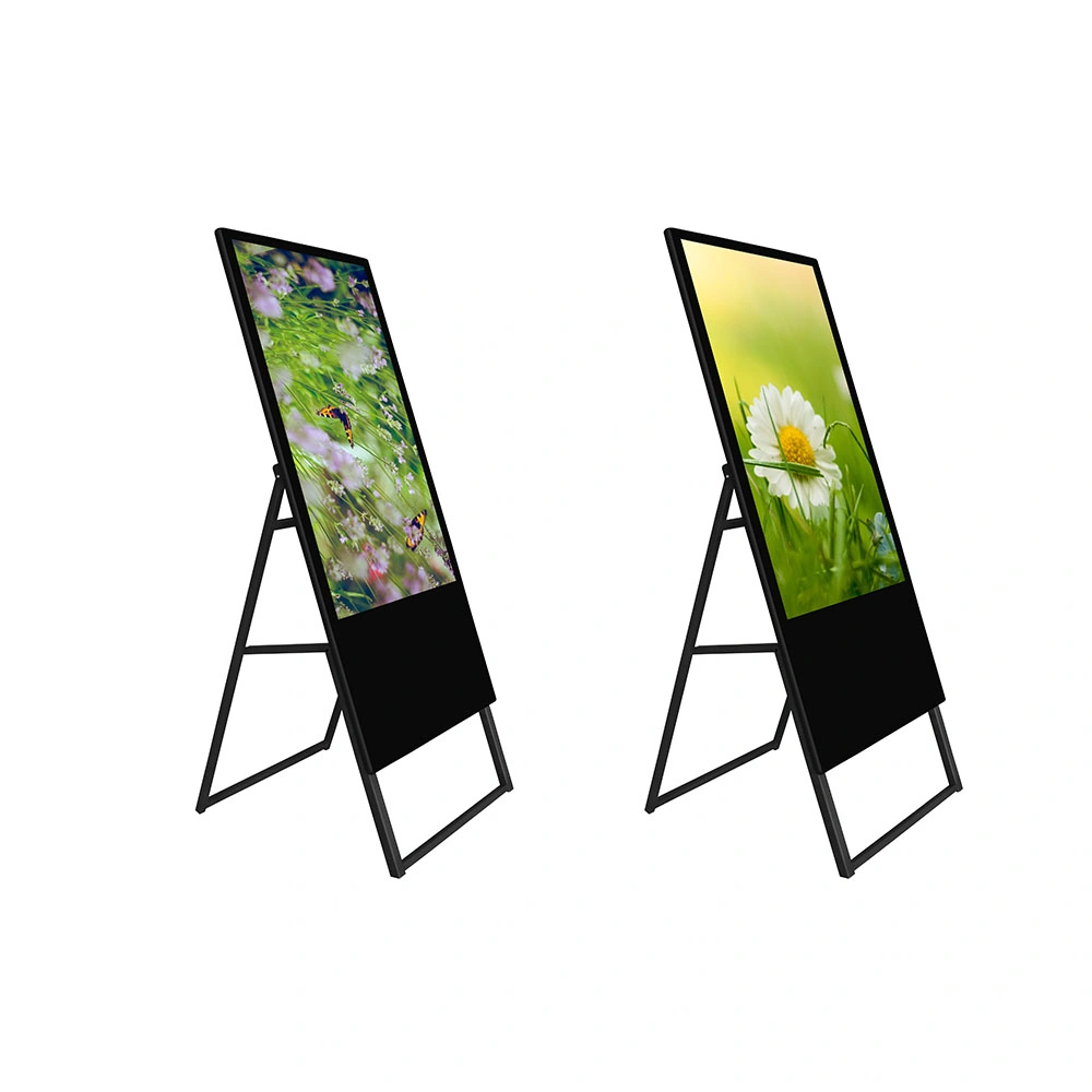 43 49 55inch Portable a Board Indoor Design 1920X1080p UHD Android System LCD Digital Signage