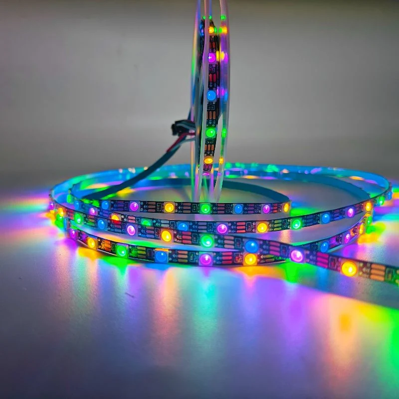 Ws2812 RGB IC LED Strip Light 1m 2m 4m 5m Addressable Individually