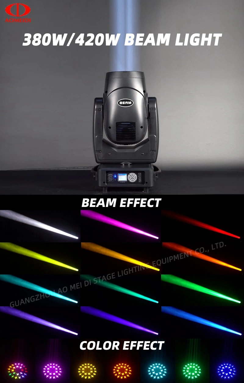 380W Super Beam Moving Heads Stage Lighting Disco Bar Wedding Light