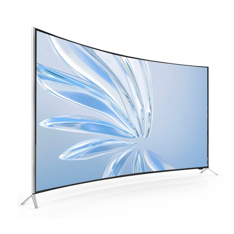 OEM China TV Supplier 32 43 65 75 Inch Curved LED TV Screen Android 4K Smart Network WiFi TV