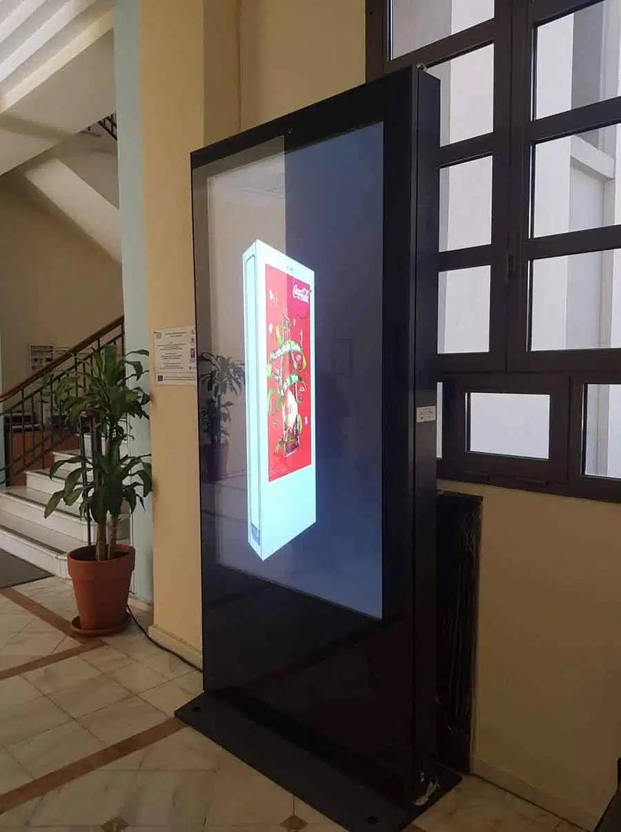 32 43 55 65 and 75inch 4K Screen Android System LCD Outdoor Digital Signage with Fan Cooling System and 3000nits Brightness