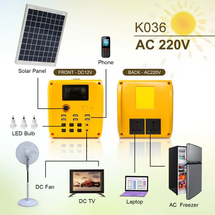 300W Large Power 50W Solar Panel Energy Generator Inverter System