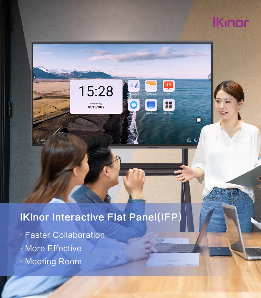 Ikinor High Quality UHD 98 Inch Interactive Flat Panel Display Whiteboard Smart Interactive Board