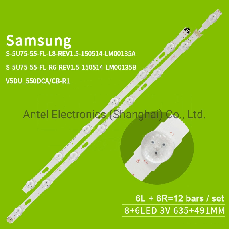 Samsung LED TV Backlight Bar S-5U75-55-FL-L8/R6-REV1.5-150514-LM41-00135A for UA55HU5900J / 55HU5903J / UA55HU6000J / UA55HU7000J