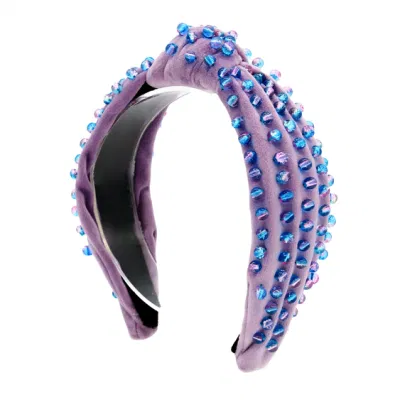 2024 <a href='/football-headband/'>Football Headband</a> with Pearls <a href='/crystal-headband/'>Crystal Headband</a>s Holiday Sports Women Knotted Hairband