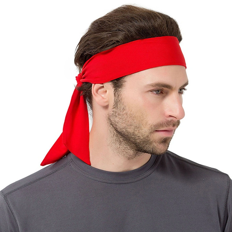 Wholesale High Quality Sports Mesh Fabric Tie Sweatband Custom Headband