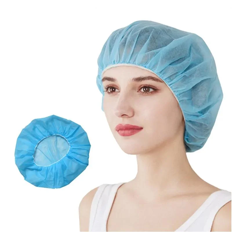 Disposable Workshop Hat Head Cover Dust Net Headband Hairwear Hair Net Cover for Doctors Nurses Cook Food Service