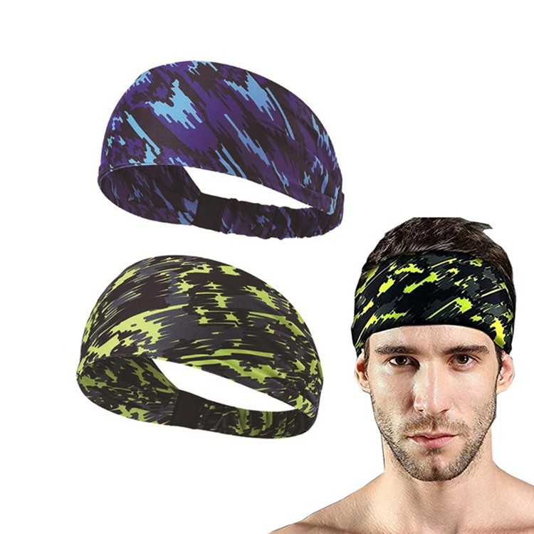 Wholesale Sweat Hairbands Set, Sports Wristband Sweatband for Athletic Men&Women, Custom Embroidery Logo Stretchy Terry Cloth Soccer Headband Factory