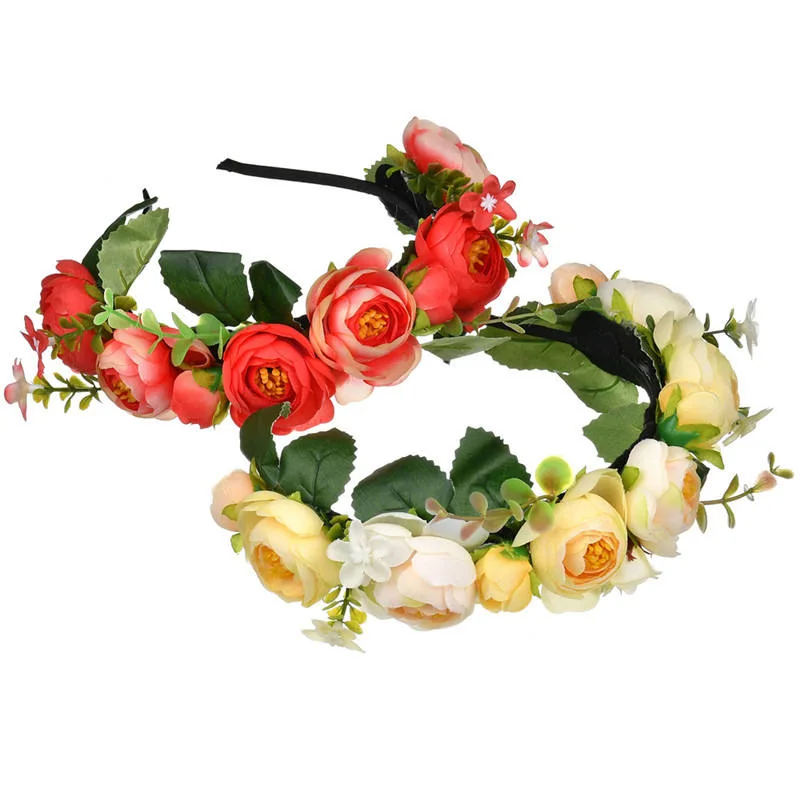 Wholesale Newly Ladies Hair Accessories Crown Romantic Flower Headband