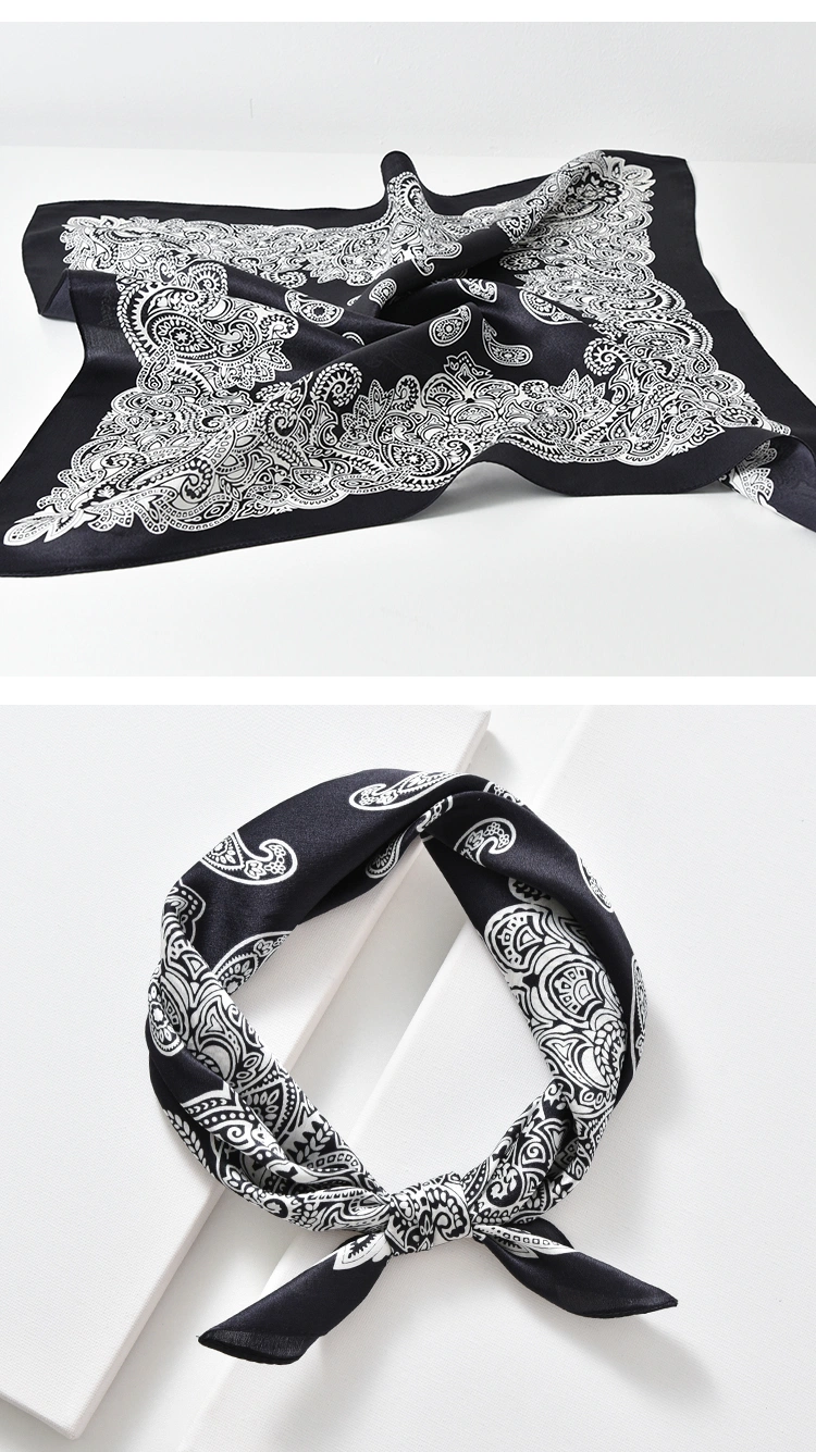 Classic Paisley Printed Kerchief Hiphop Bandana Wrist-Wrap Triangular Trouser Boy Street Dance Head Scarf