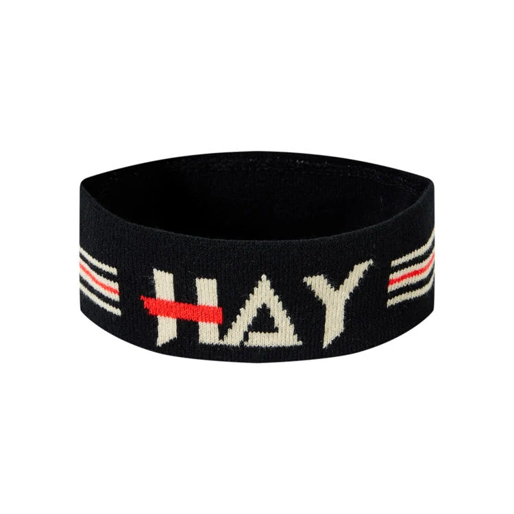 Winter Custom Jacquard Logo Headbands Unisex Running Athletic Knitted Headband for Men and Women