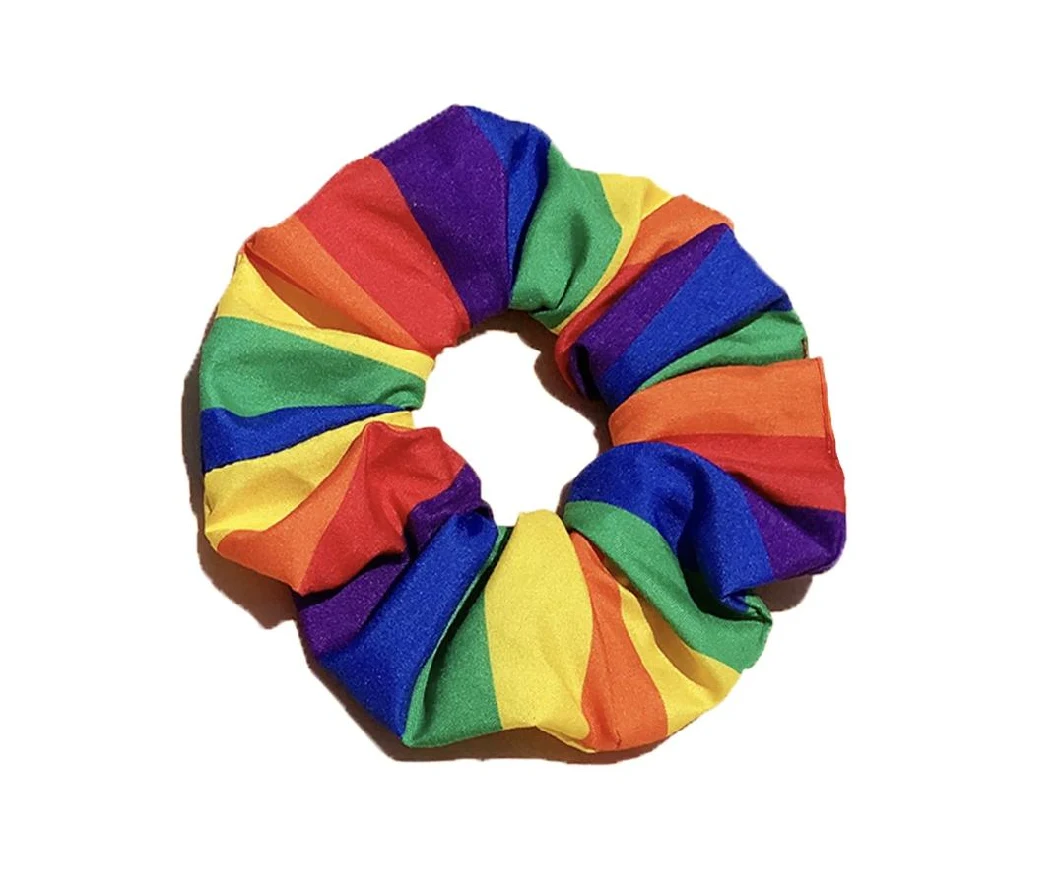 Custom Print Wholesale Sublimation Rainbow Hair Hoop Dog Bandana