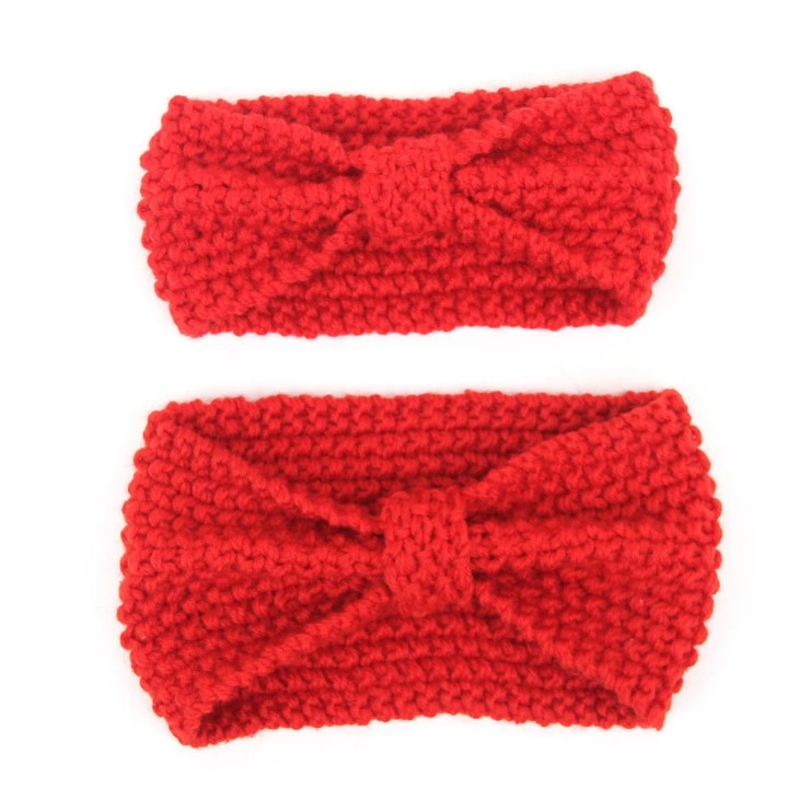 Parent-Child Suit Woolen Headband Bohemian Hair Accessories Winter Handmade Knitted Headband