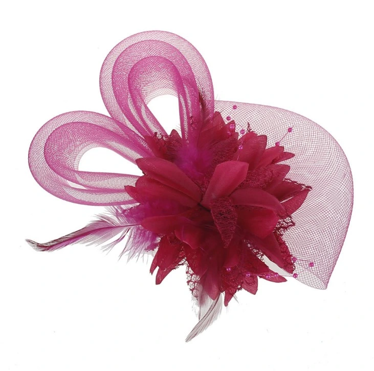 Bridesmaid Flower Hair Decorative Feather Flower Silk Flower Hair Head Band