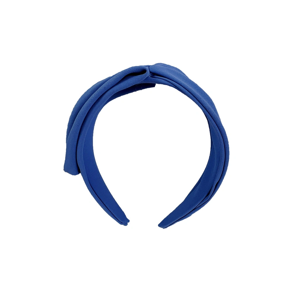 Pure Color Cloth Hair Hoop Side with Wide Edge Hair Hoop Simple and Generous Hairband