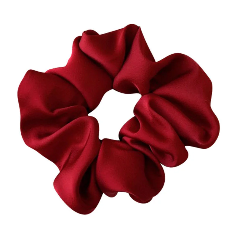 Wholesale Silk Satin Simple Versatile Sweet Temperament Cloth Elastic Hair Band