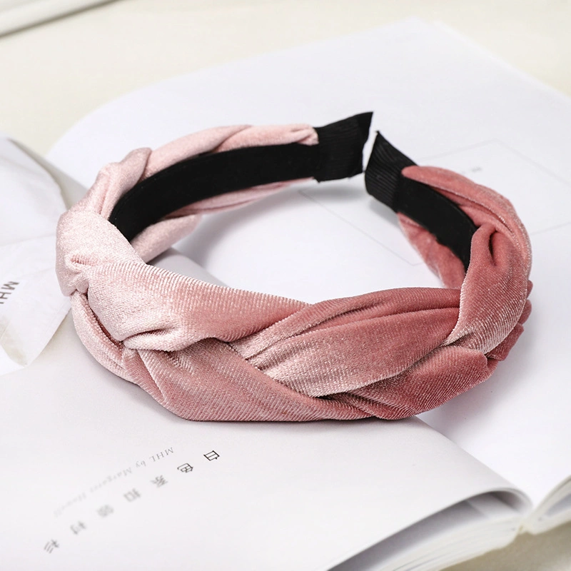 Hot Sale Velvet Fabric Braid Hair Band Korean Style Creative Twist Headband