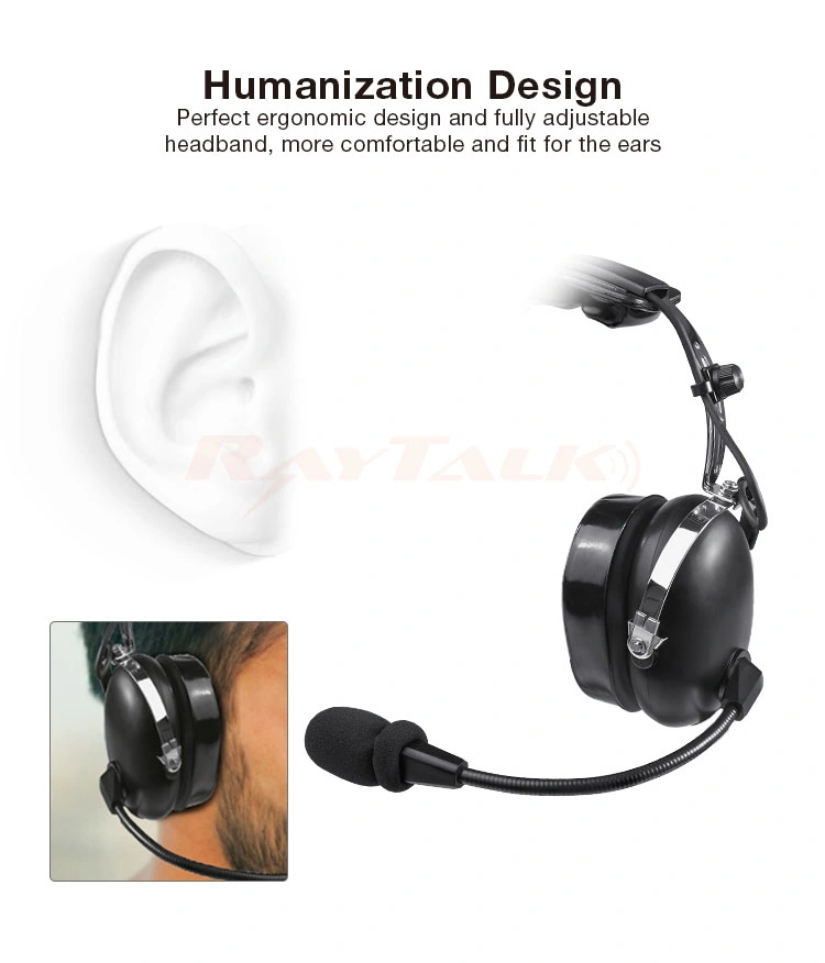 Anr Aviation Headset with Aux Jack Listen Only