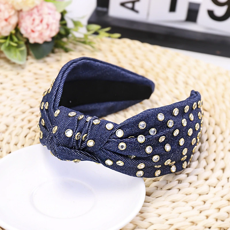 Hot Selling Ruffled Hair Band Cute Lady Soft Fabric Hundred Match Headband