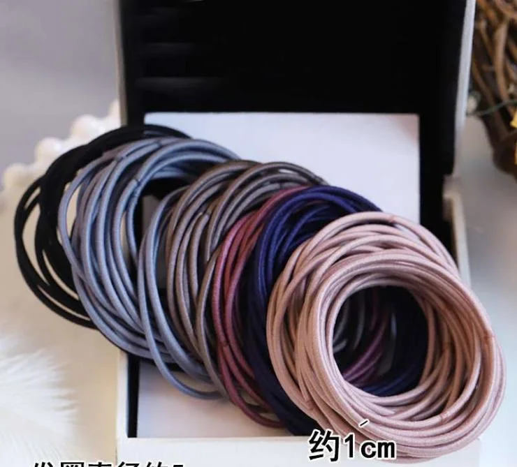 Korean Tiny Sample Pure Color Tie Hair Fancy Popular Elastic Hair Band