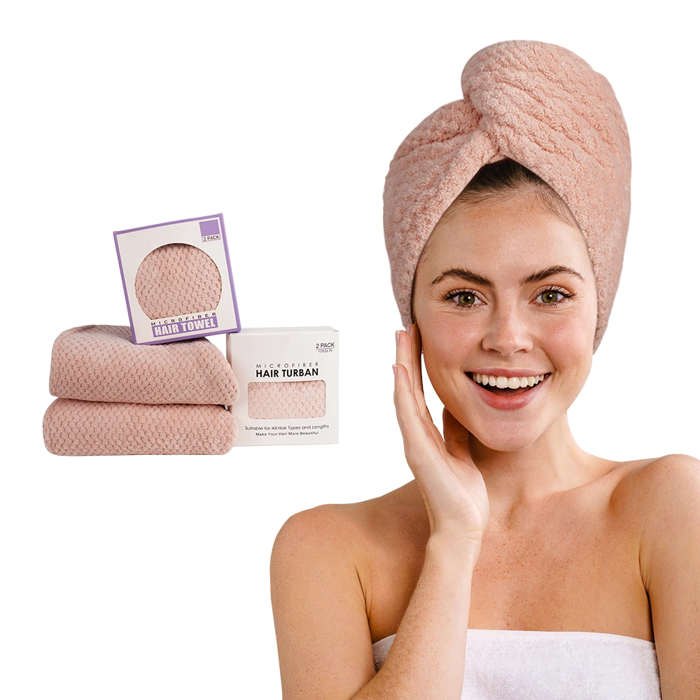 Quick Hair Drying Eco Friendly Material Microfiber Hair Towel Wrap Turban