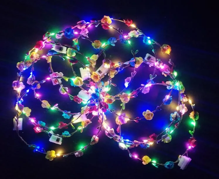 Festival Glow Flower Crown Party Used Headband Light Party LED Headband