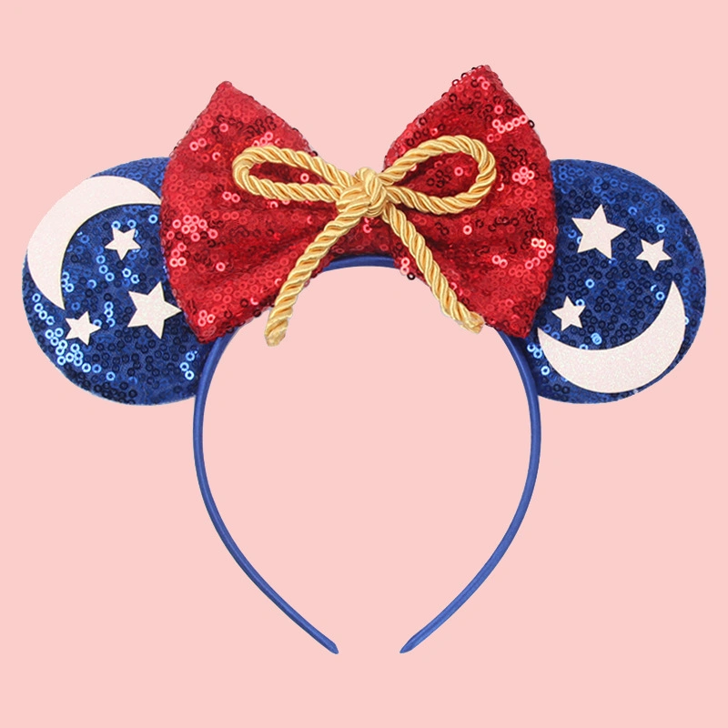 Mickey Tiara Sequin Bow Party Amazon Holiday Headband