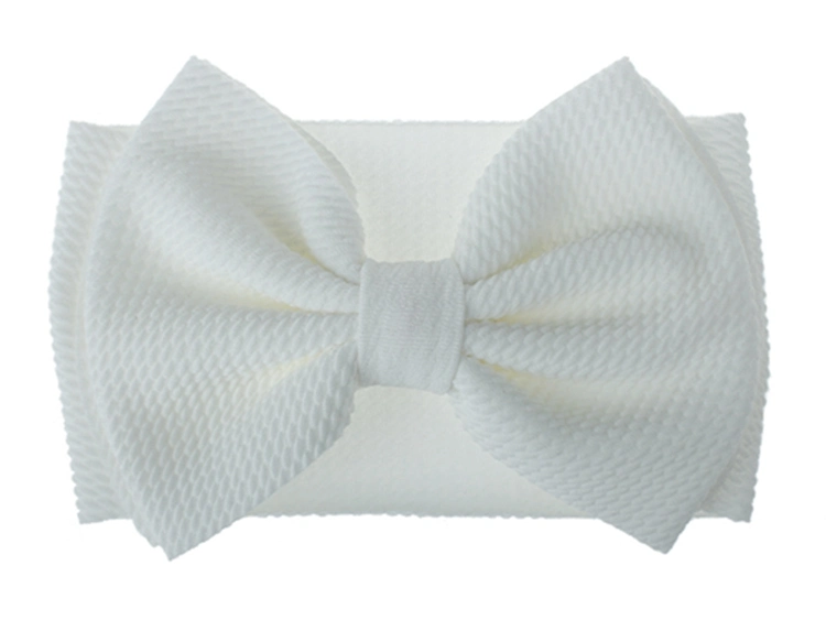 Many Colors Big Bow Headwrap Textured Fabric Baby Bows Headband