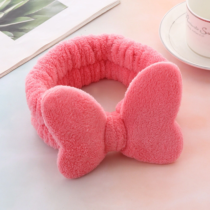 Bow Hair Bands Rabbit Ears Headband Fashion Cloth Simple Elastic Face Washing Hairband