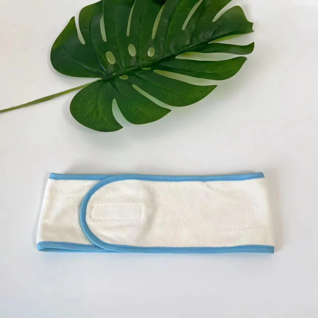 Organic Cotton Bamboo Soft Gym Custom Terry Cloth Yoga Wide Makeup SPA Headband