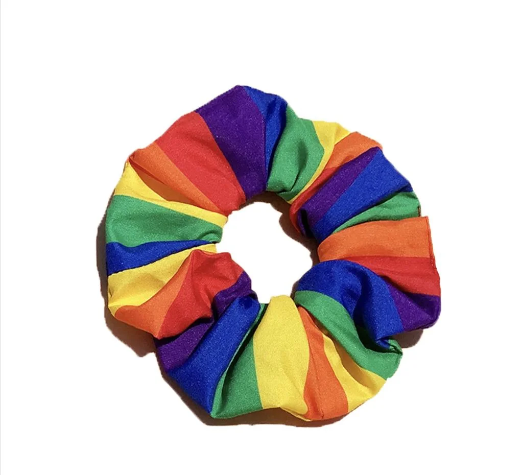 Custom Print Wholesale Sublimation Rainbow Hair Hoop Dog Bandana