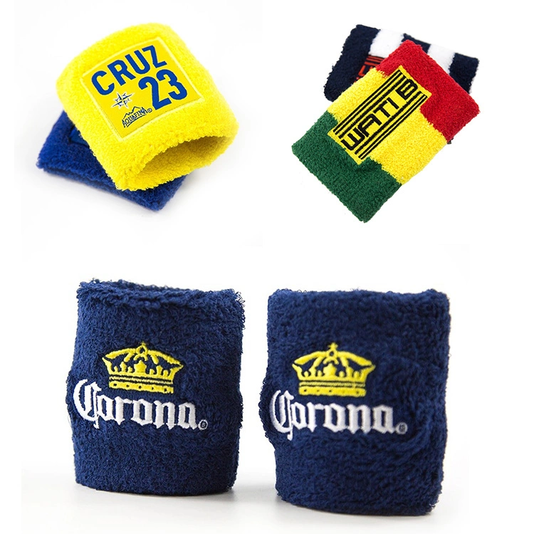 Wholesale Polyester Custom Fashion Sport Cotton Sweat Head Band Elastic Men Hair Embroidery Running Wide Outdoor Nylon Headband Wrist Sweatband Wristband