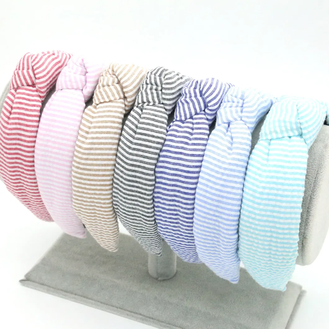 Korean Fashion Print Twist Headband 2023 Spring New Headband Simple Temperament Female Headband