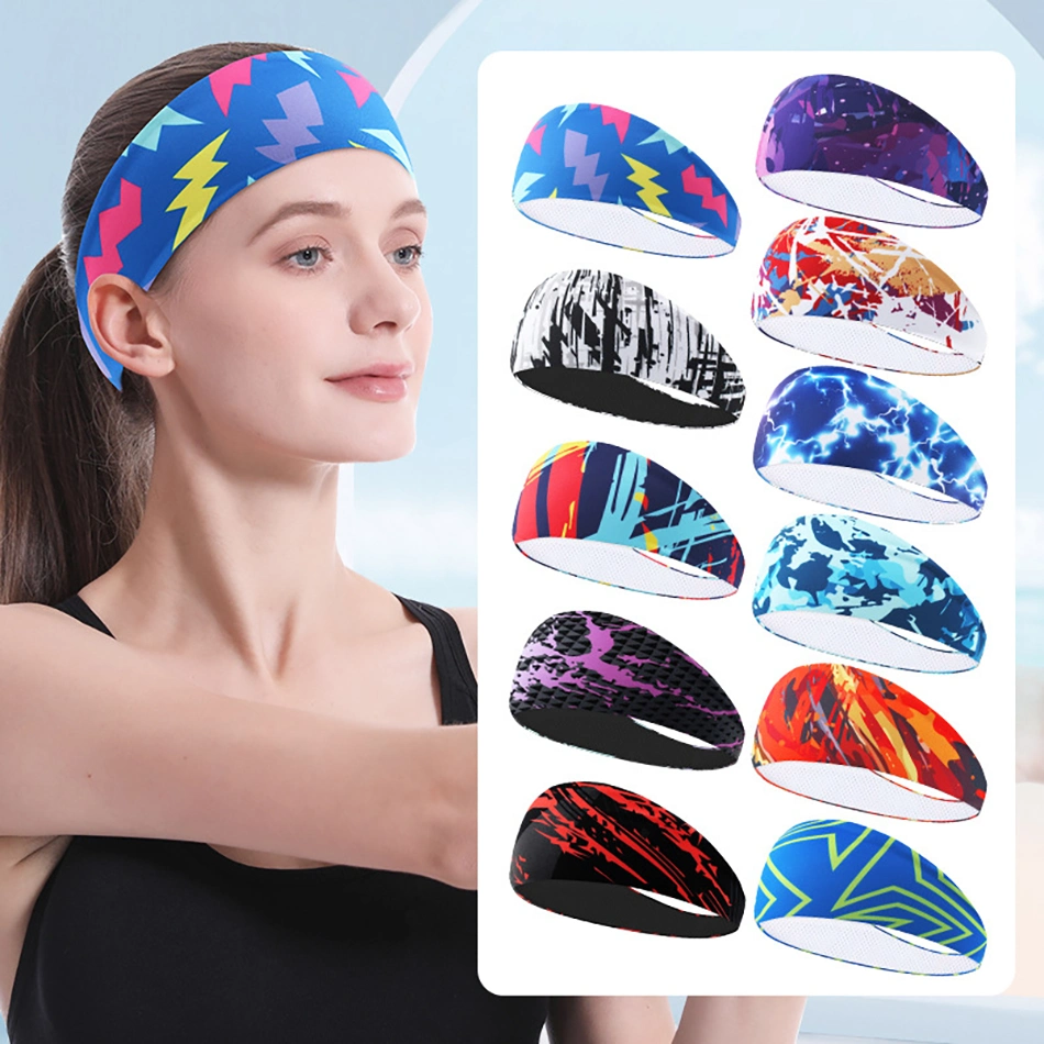 Soft Sweat Wicking Stretchy Workout Headbands for Women Men